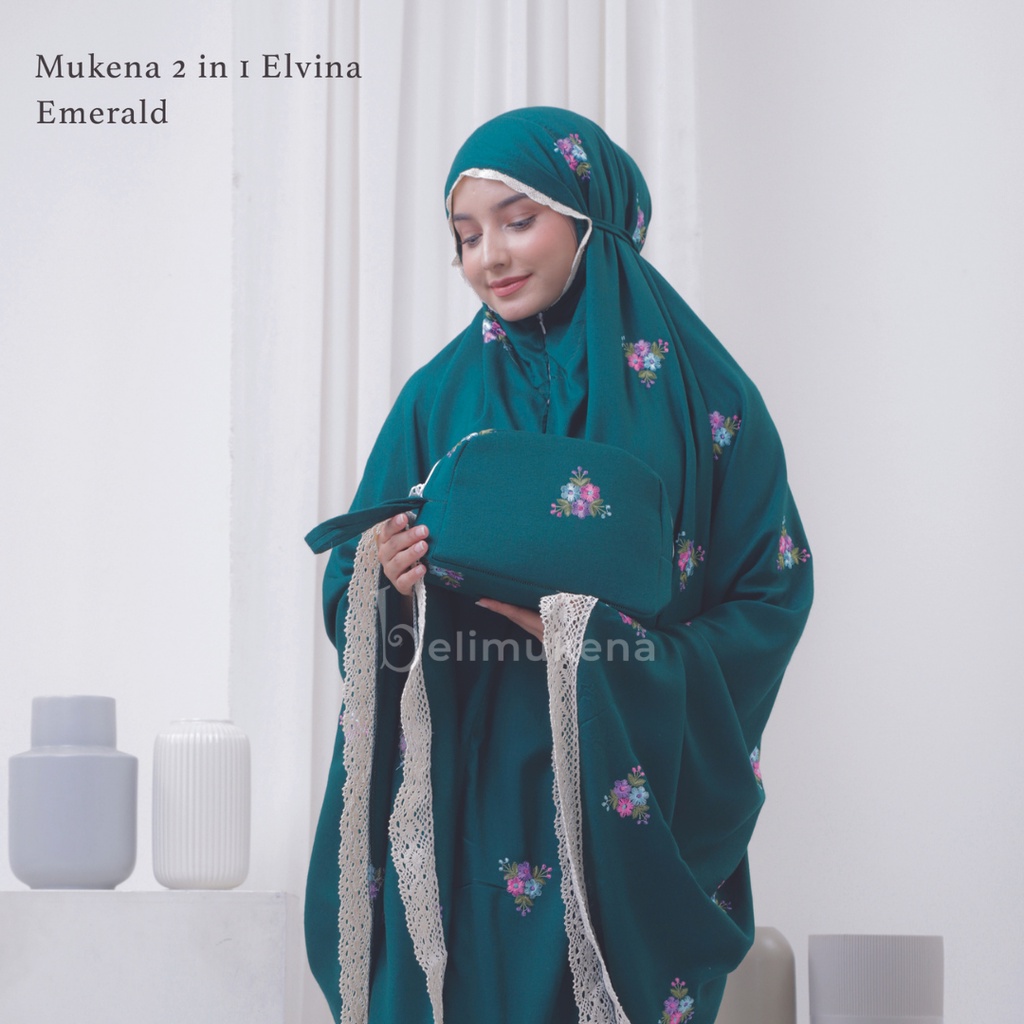 Mukena Dewasa 2in1 Bordir Elvina