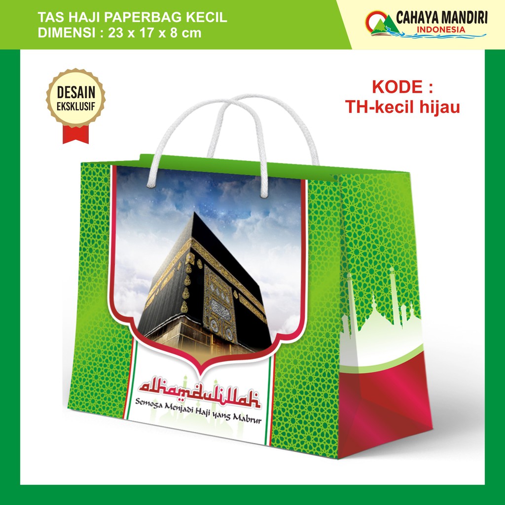 

TAS OLEH-OLEH HAJI Paperbag Hijau - Kecil