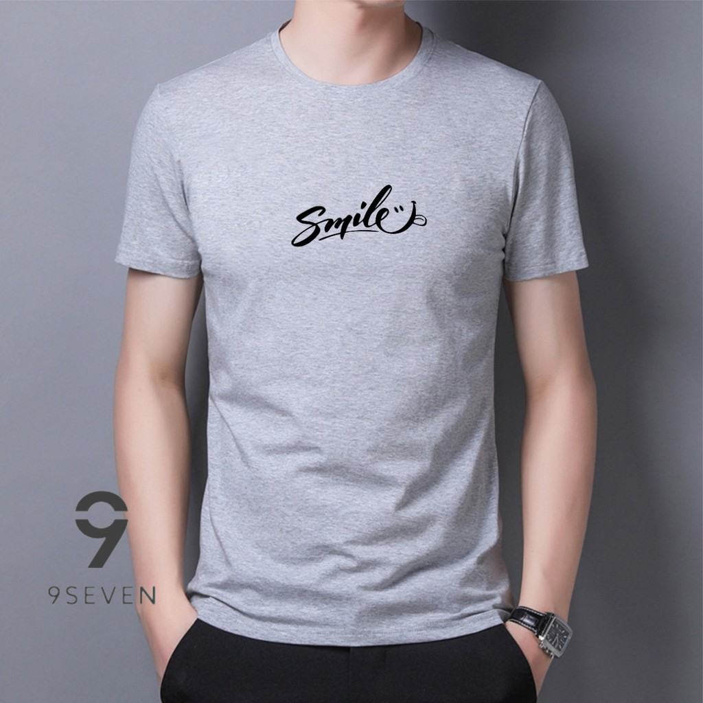 9SEVEN-BISA COD BAJU KAOS SMILE || KAOS DISTRO KEREN || KAOS BANDUNG || ATASAN MODEL KEKINIAN