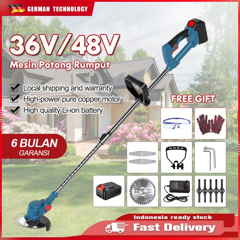 Mesin potong rumput 12V/24V/36V/48V Mesin Pemotong Rumput mesin rumput alat potong rumput mesin poto