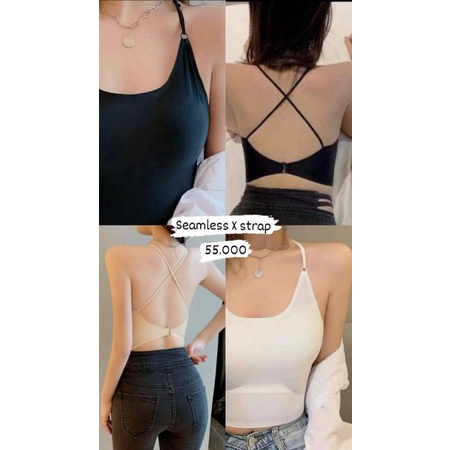 Tanktop seamless tali silang