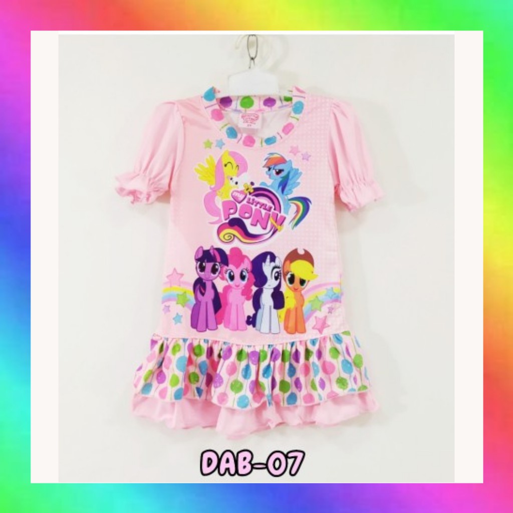 Dress Anak perempuan baby Balita LITTLE PONY / DAB07 baju daster baby