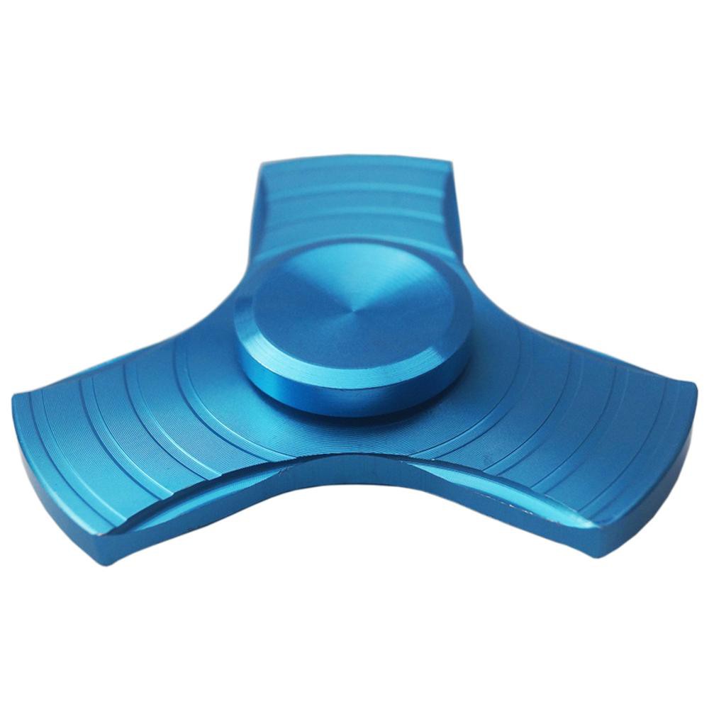 Fidget Spinner Metalic 3 Side Twist Hand Spinner Toys Biru