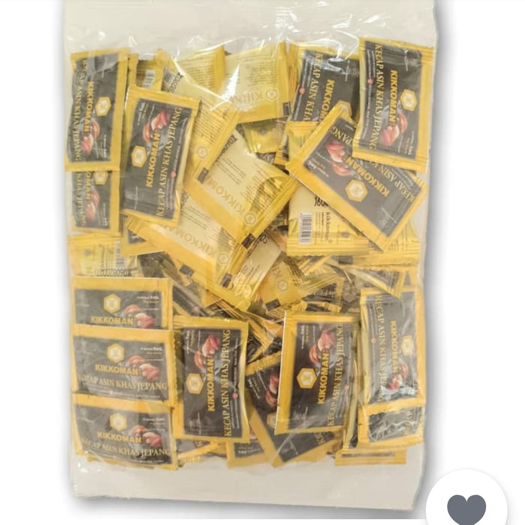 

Kikkoman Soy Sauce Kecap Asin Khas Jepang Sachet isi 100 Pcs