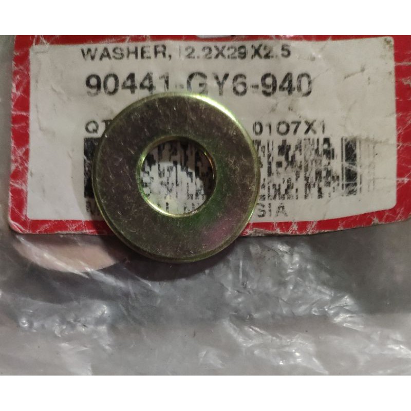 Ring Washer 12.2x29x2.5 Beat Vario Ori Honda 90441GY6940