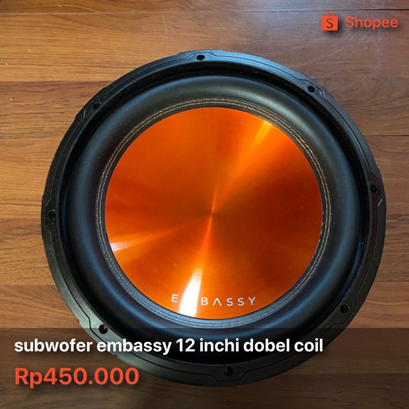 subwofer embassy 12 inchi dobel coil