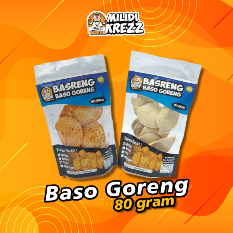 

Basreng 80 gr Keripik Baso Goreng Cemilan Pedas