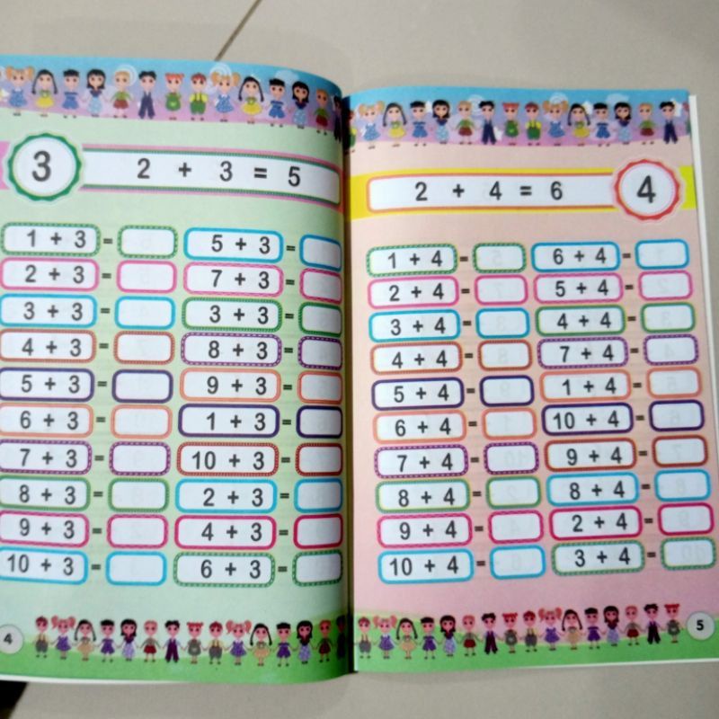 AKU PANDAI BERHITUNG PENJUMLAHAN ORIGINAL UNTUK TK DAN PAUD  KERTAS HVS FULL COLOUR-3