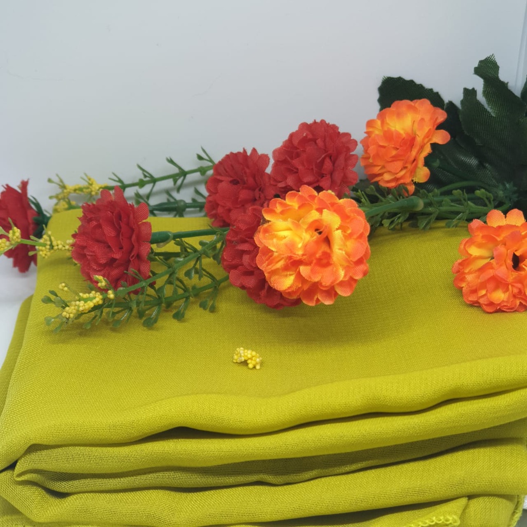PROMO KERUDUNG SEGI EMPAT BELLA SQUARE / JILBAB MUSLIM / HIJAB SEGI EMPAT POLOS TERBARU-Lime