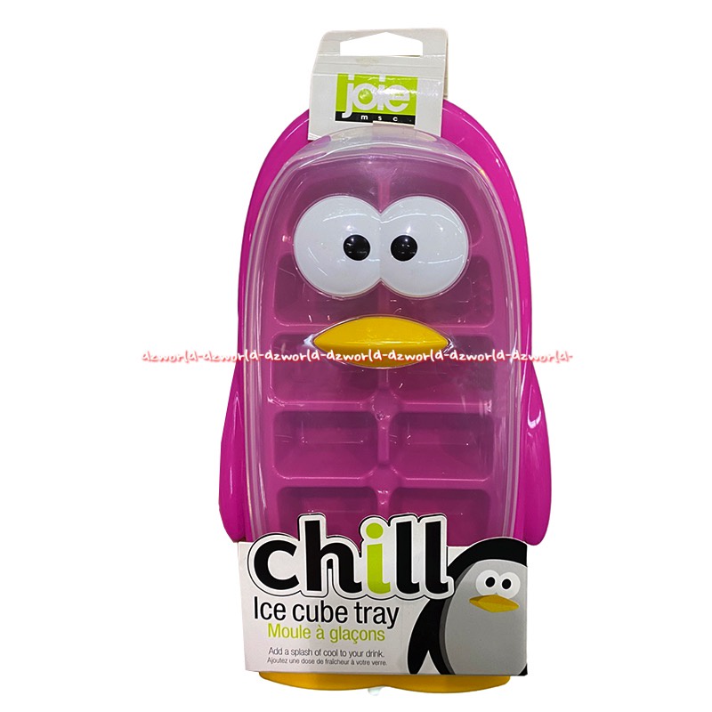 Joie MSC Chill Cube Tray Tempat Cetakan Batu Es Model Penguin Pink  Hijau Tosca Unique Piguin Ice Cube