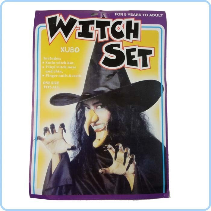 Paket lengkap topeng nenek sihir witch Halloween