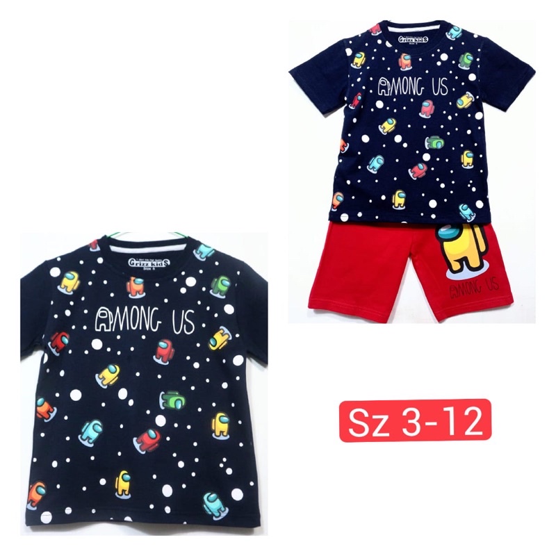 Setelan Anak Among Us | Setelan Rumah Anak Laki | Kaos Among Us