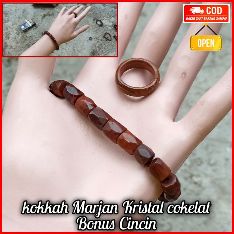 GELANG KOKKA MARJAN KATING FREE CINCIN GELANG TERAPI GELANG KOKAH KAOKAH KAUKAH