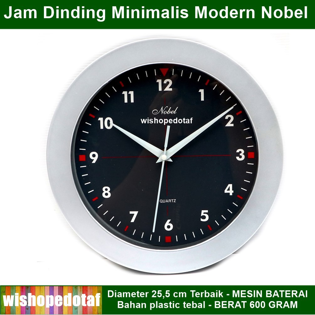 Jam Dinding  Nobel Minimalis