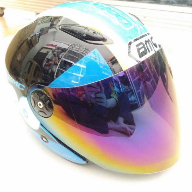 (COD) Visor Helm hallface Cewek - Kaca helm BMC Milan BMC Doraemon BMC Cewek