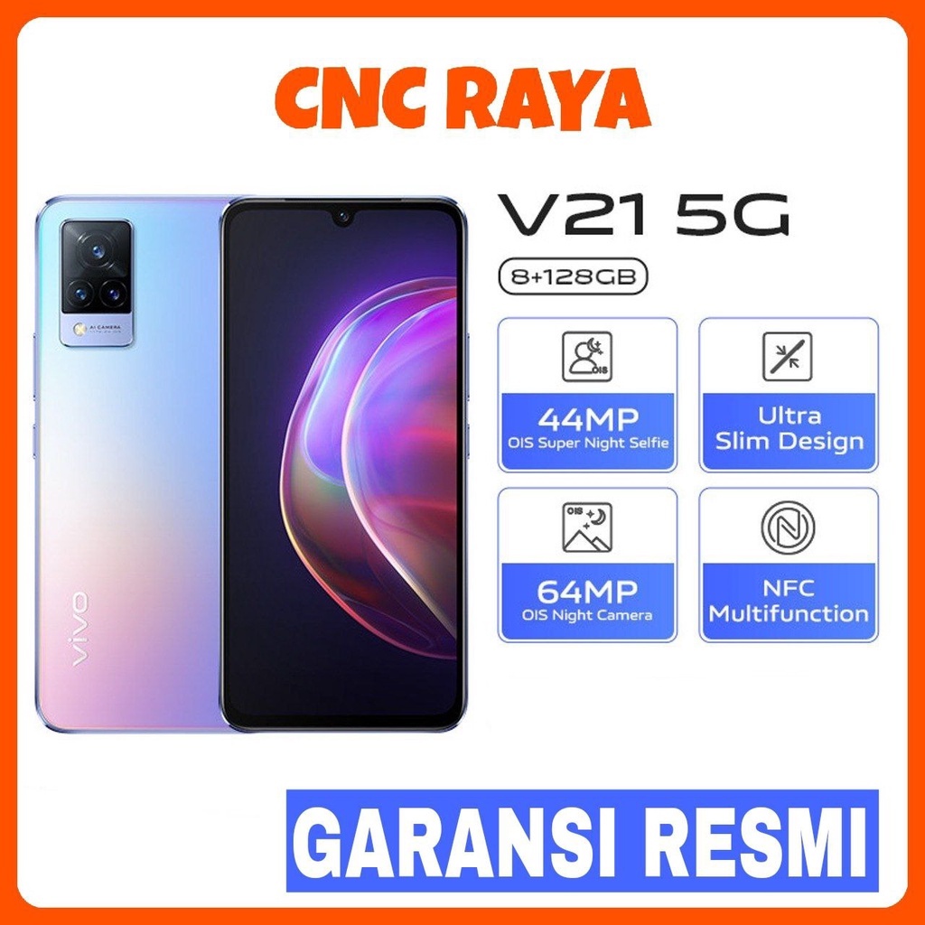 Vivo V21 5G 8/128 GARANSI RESMI - Jogja  Smartphone V 21 5 G Ram 8 Rom 128  Handphone Smart phone V-21 5-G Ram8 Rom128 Murah | NFC Kamera 64 Mp