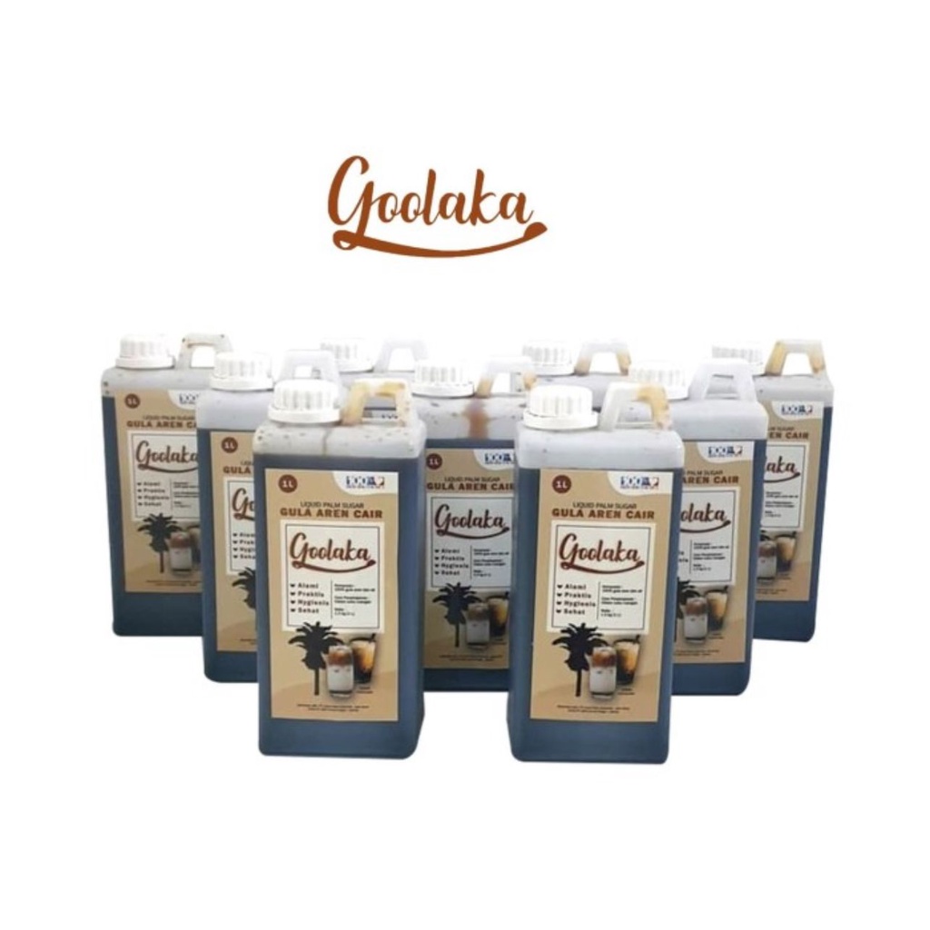 Goolaka Gula Aren Cair Asli 1Ltr - Gula Cair Asli  Gosend Grab