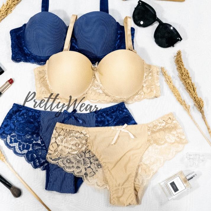Bra Set + Cd Half Cup PrettyWear Cup (A) & (B) 0827