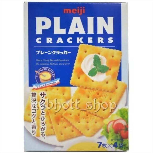 

Biscuit biskuit Meiji Plain Crackers Krackers 104 gr Product import