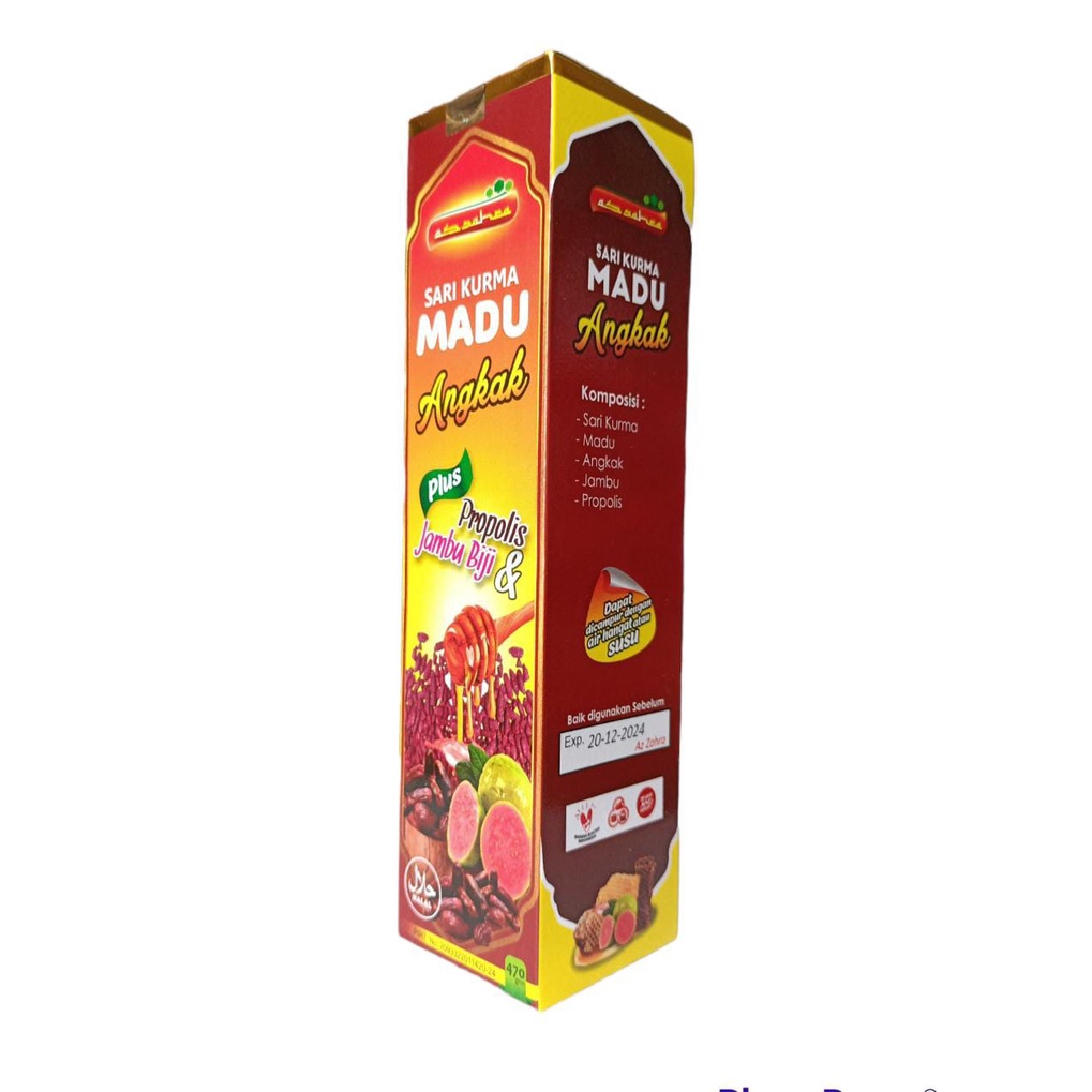 

Sari Kurma Madu Angkak Plus Propolis Dan Jambu Biji 470gr ED 12 2024