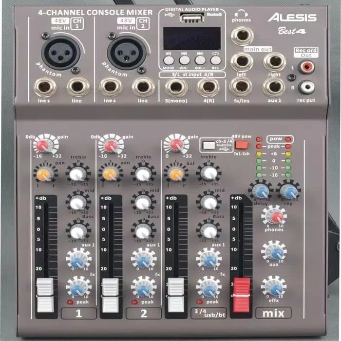 Mixer Alesis Best4 Bluetooth - 4 Channel Alesis Best 4 Murah