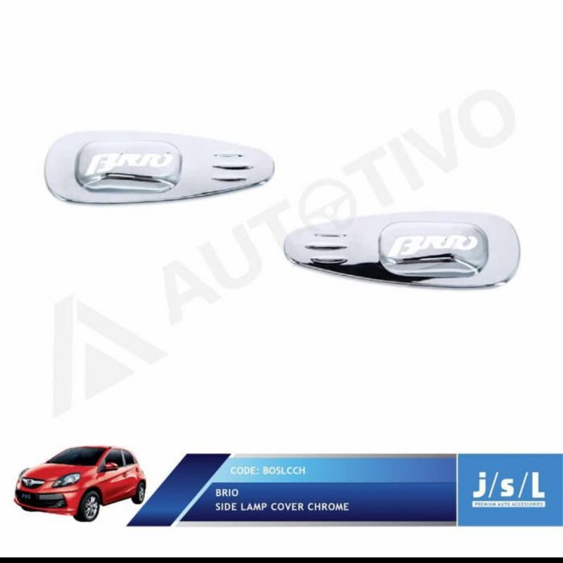 side lamp cover Honda Brio 2012-2015 chrome jsl