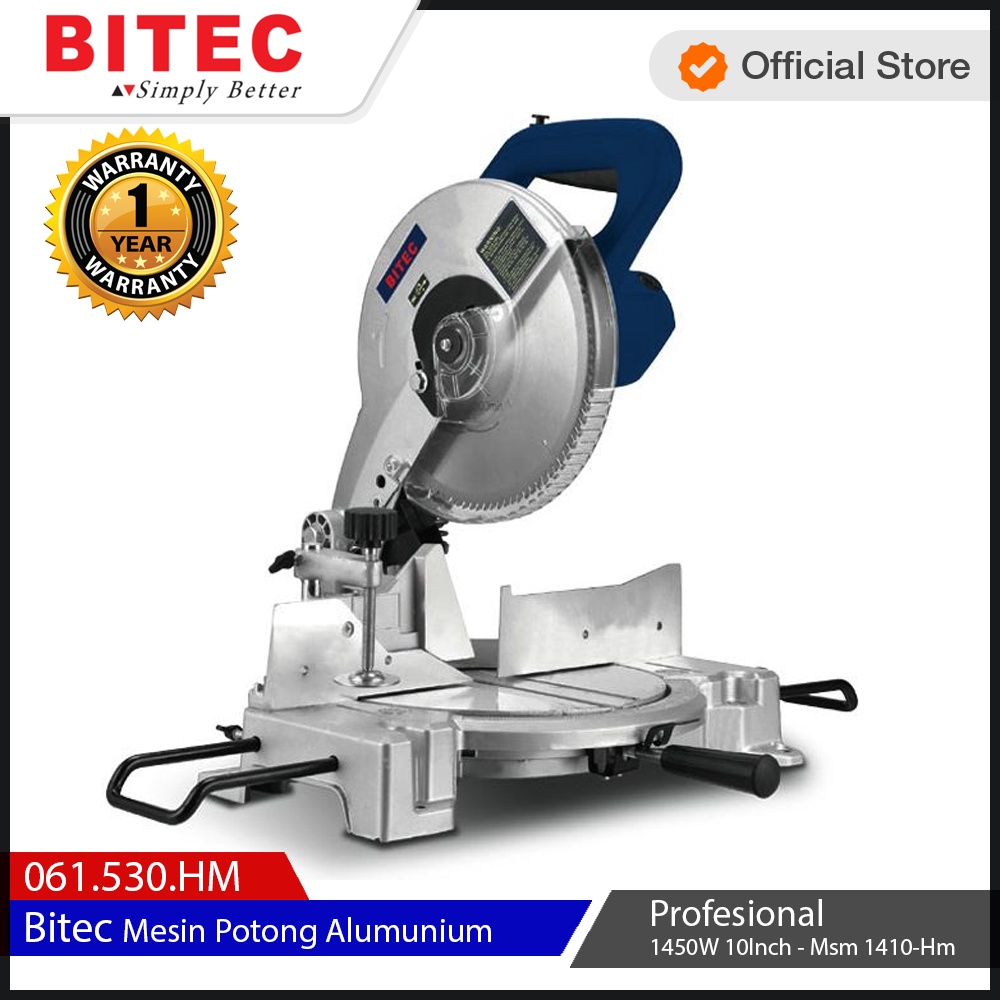 BITEC - MESIN POTONG ALUMUNIUM PROFESSIONAL 1450W 10&quot; - MSM1410HM - GARANSI RESMI 1 TAHUN