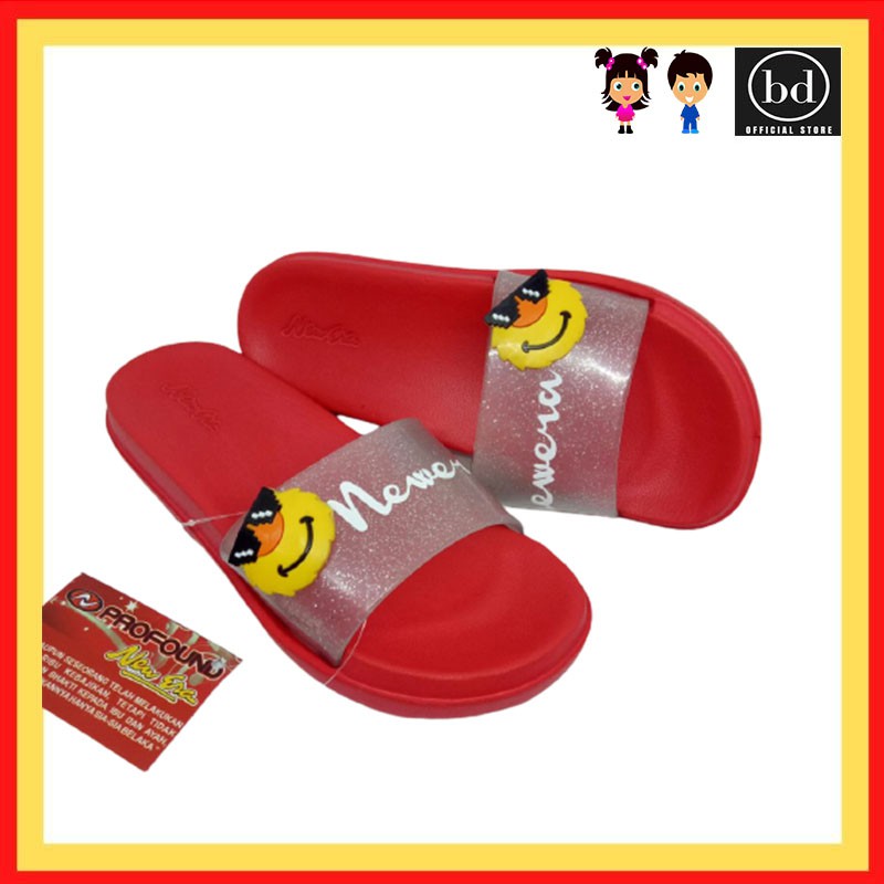 Sandal Selop / Sendal Anak Perempuan / Cewek Terbaru Kartun Karakter Elmo Lucu Murah Kekinian S256