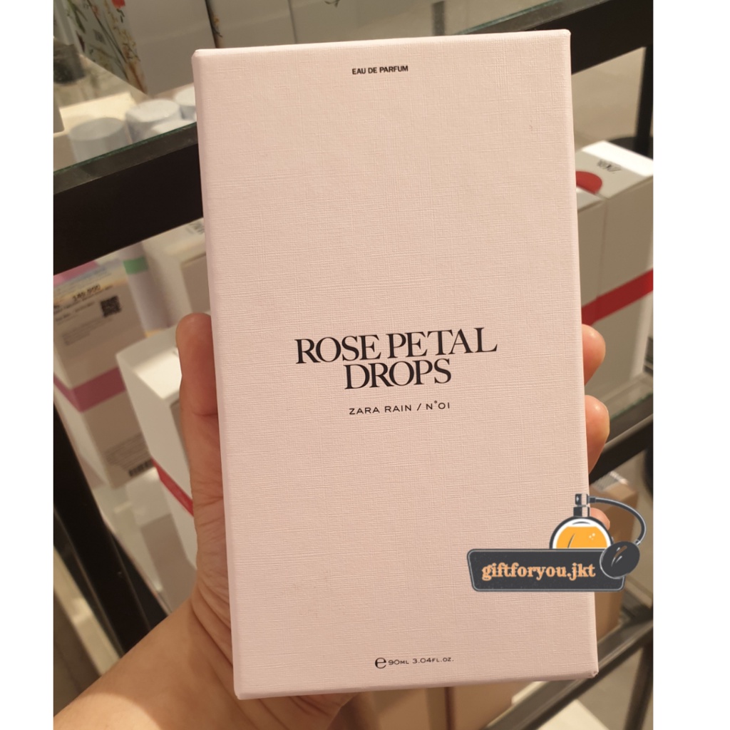 Parfum Zara Rose Petal Drops 90 ml EDP Zara Rain N01 Original Woman Perfume Wanita Cewek