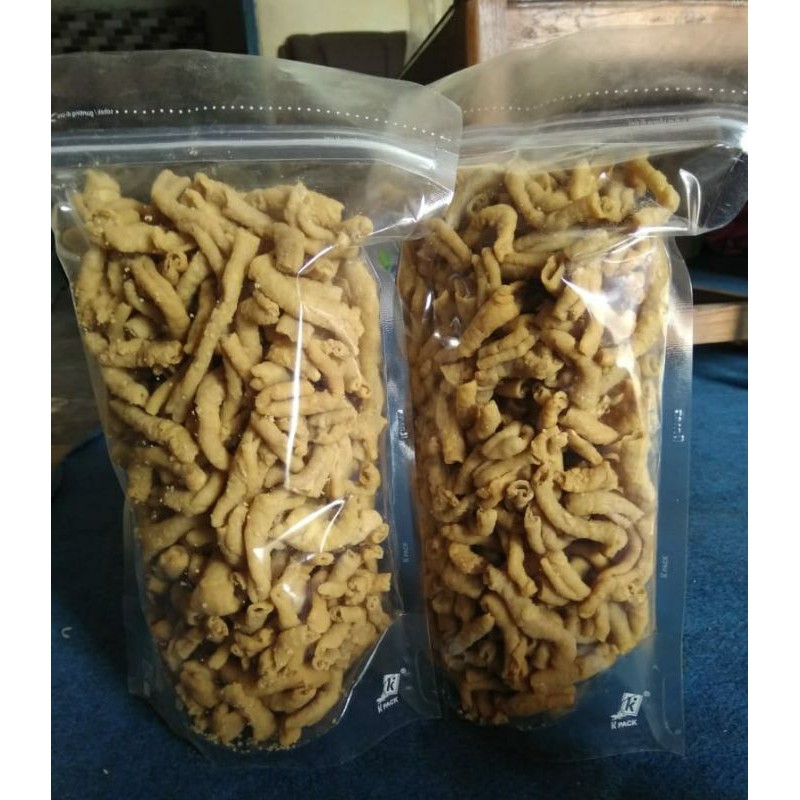 

Keripik Usus Ayam / Kripik Gurih / Krupuk Crispy / Original 100gram