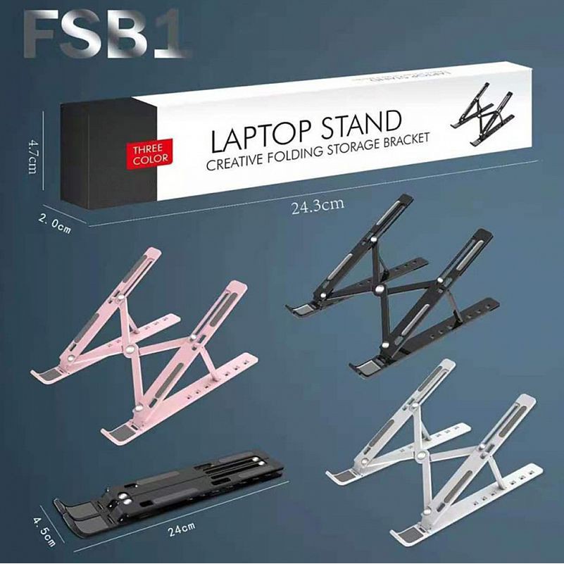 Meja Standing Holder Stand Laptop Universal Folding Holder Dudukan Lipat Notebook Macbook Ipad Tablet Chromebook Labtop HP Handphone HP3