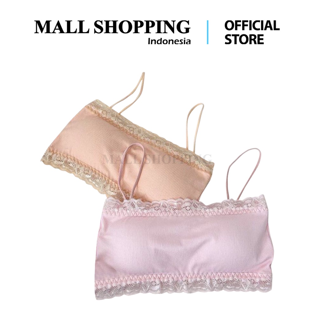 (COD) Bra Wanita Tali Renda Model Crop Bra Pakaian Dalam Wanita MALL SHOPPING