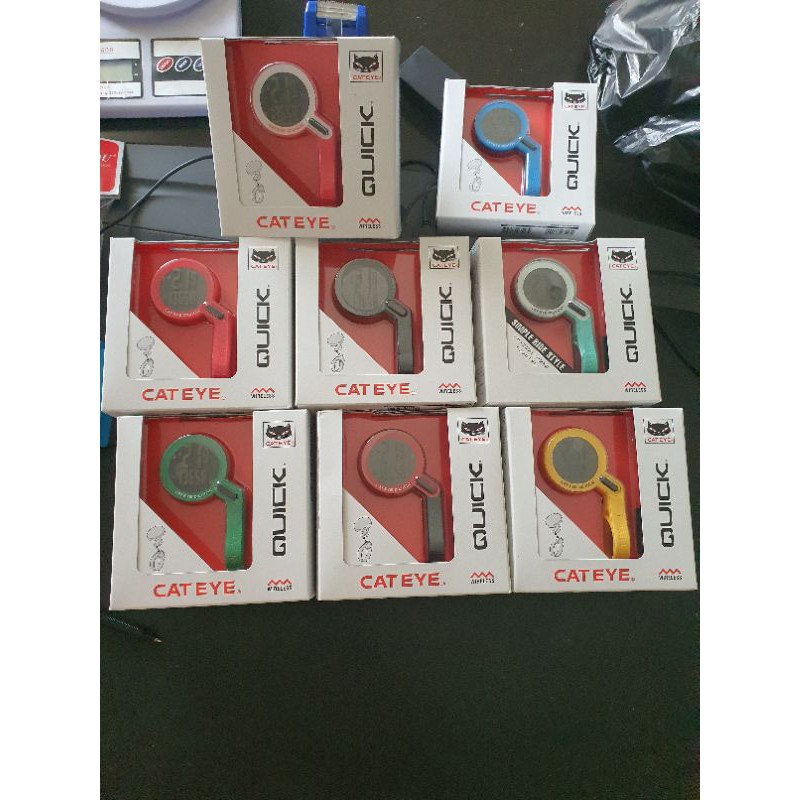 SPEEDOMETER Sepeda CYCLO COMPUTER CAT EYE QUICK RS 100 W cateye wireles rs100w