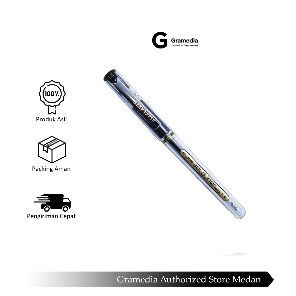 

Gramedia Medan - STANDARD B`GEL BOLDLINER PRO 1,0 BLACK