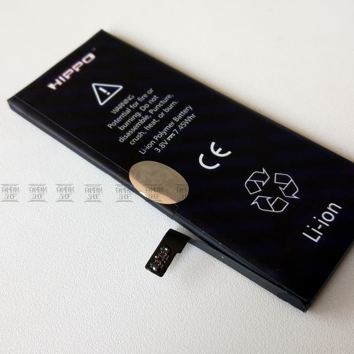 BARU  Baterai Hippo Double Power Original Apple Iphone 7 7G Batre Batrai Ori