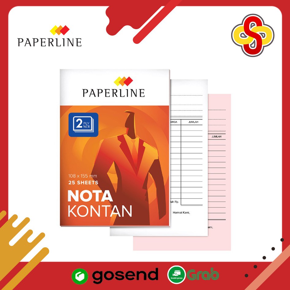 Nota Kontan Kecil Paperline K2 2 Ply / 2 Rangkap