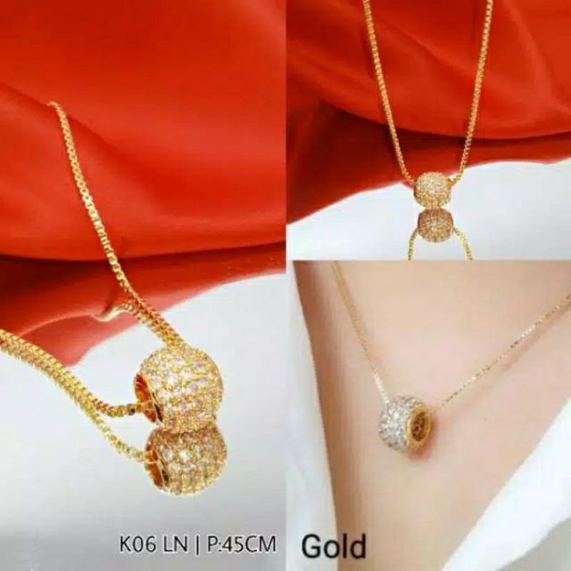 Fourfashion Kalung liontin bola -perhiasan xuping k06 LN