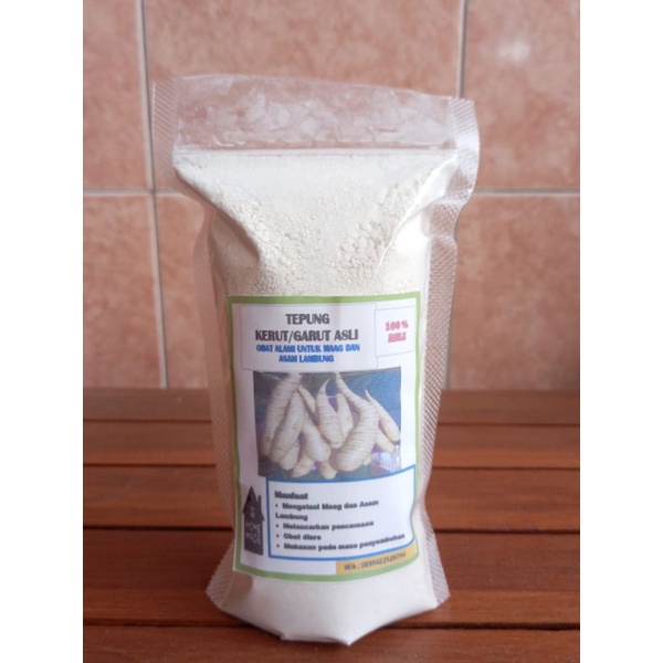 TEPUNG PATI GARUT/KERUT 100% ASLI TANPA CAMPURAN ,OBAT MAAG DAN ASAM LAMBUNG
