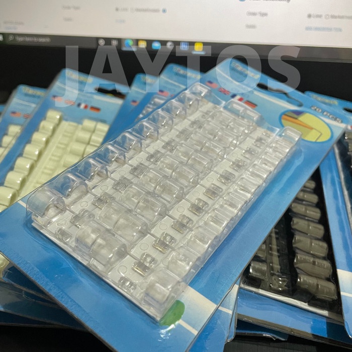 

perekat-pengikat- sale 20pcs cable clip organizer klip penjepit untuk merapikan kabel - pink