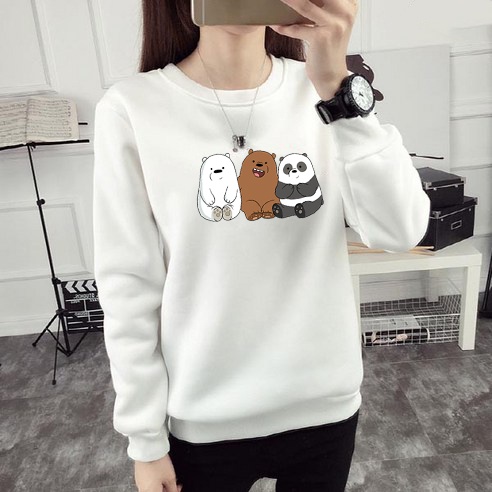Sweater We Bare Bear  Pria &amp; Wanita | Sweater Korea Style Fleece Cotton | Dhea Fashion