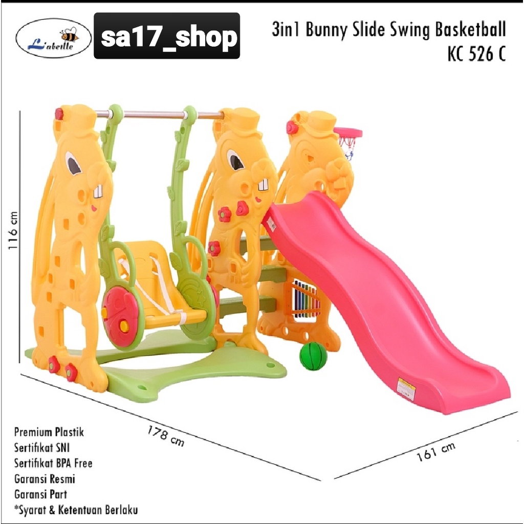 Perosotan Ayunan Anak Labeille Bunny Play & Grow KC 526 C kolintang - Prosotan anak - Ayunan anak