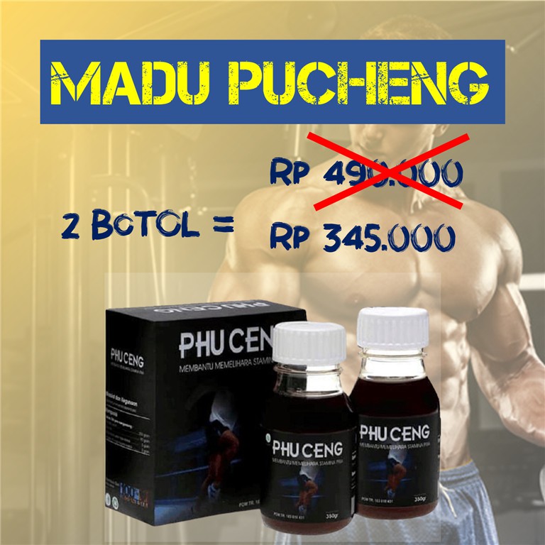 Madu Herbal Pucheng Paket 2 Botol Obat Kuat Stamina Laki laki