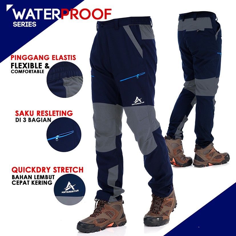  CELANA  GUNUNG  PRIA PANJANG WATERPROOF  CELANA  OUTDOOR ANTI 