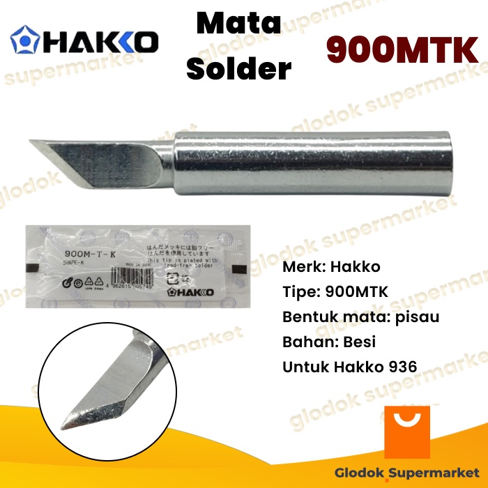 Mata Solder Hakko 900MTK Tip untuk Hakko 936 900M-T-K