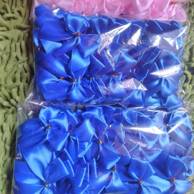 

100 pcs | pita siap pakai | pita satin 2cm | pita buket | pita souvenir | pita kado