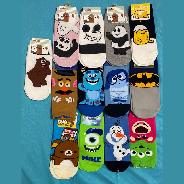 KAOS KAKI DISNEY WE BARE BEARS KARTUN
