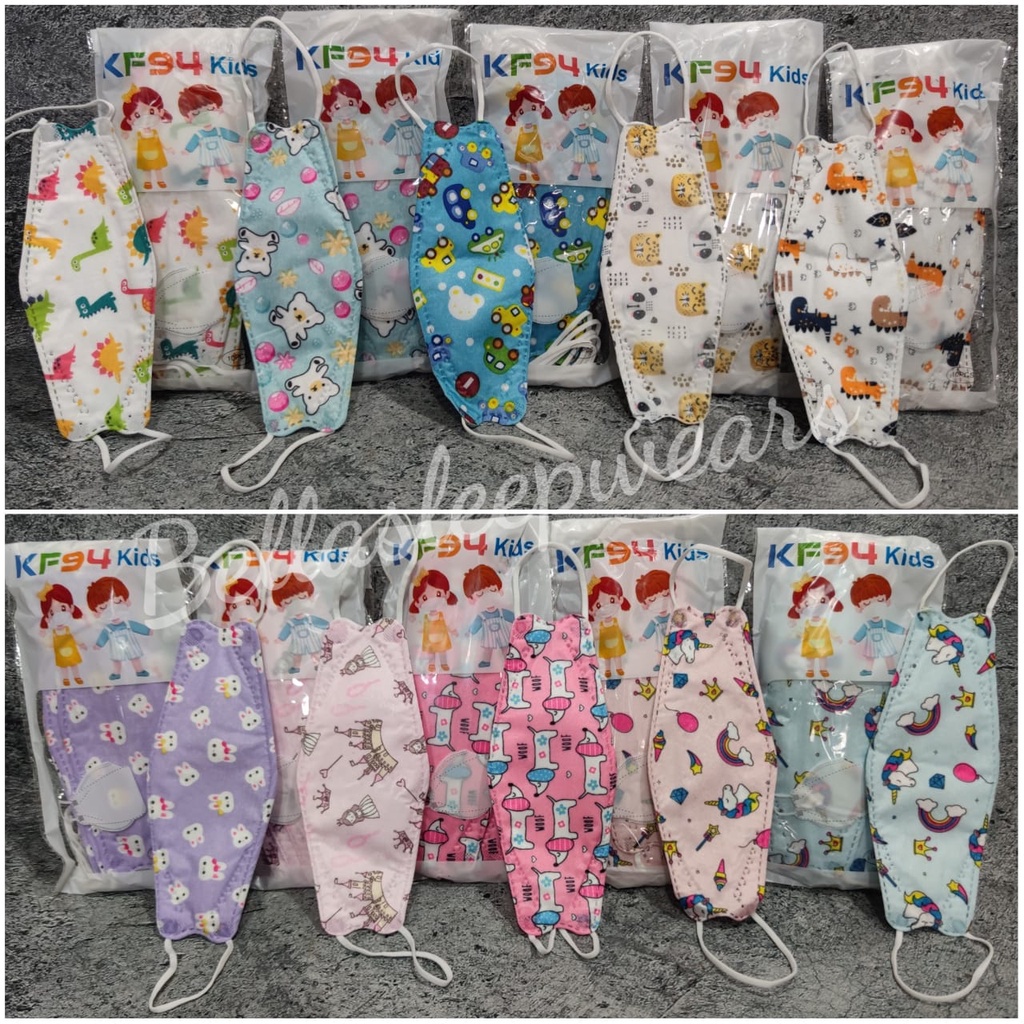 KF ANAK MOTIF  10 PC - MASKER KF94 ANAK MURAH MOTIF KIDS CHILD  BOY &amp; GIRL