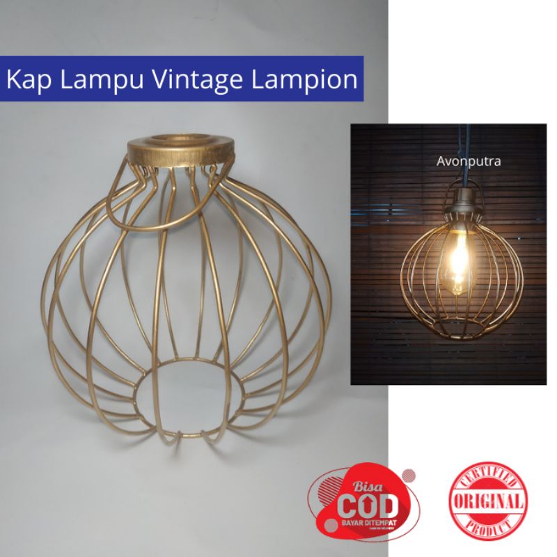 KAP LAMPU GANTUNG LAMPION KAP DIAMOND DEKORASI RUANGAN DEKORASI CAFE LAMPU FILAMEN FITTING VINTAGE