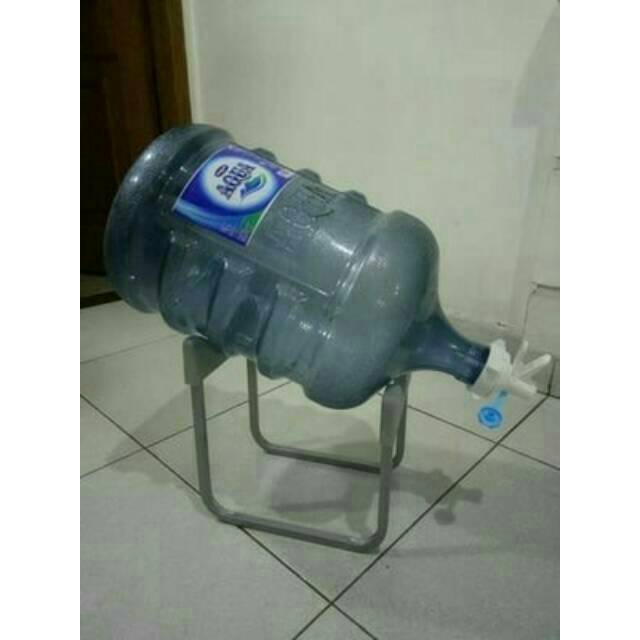 Kaki Galon / Wadah Galon tanpa Dispenser / Dudukan Galon Bahan besi Bonus keran