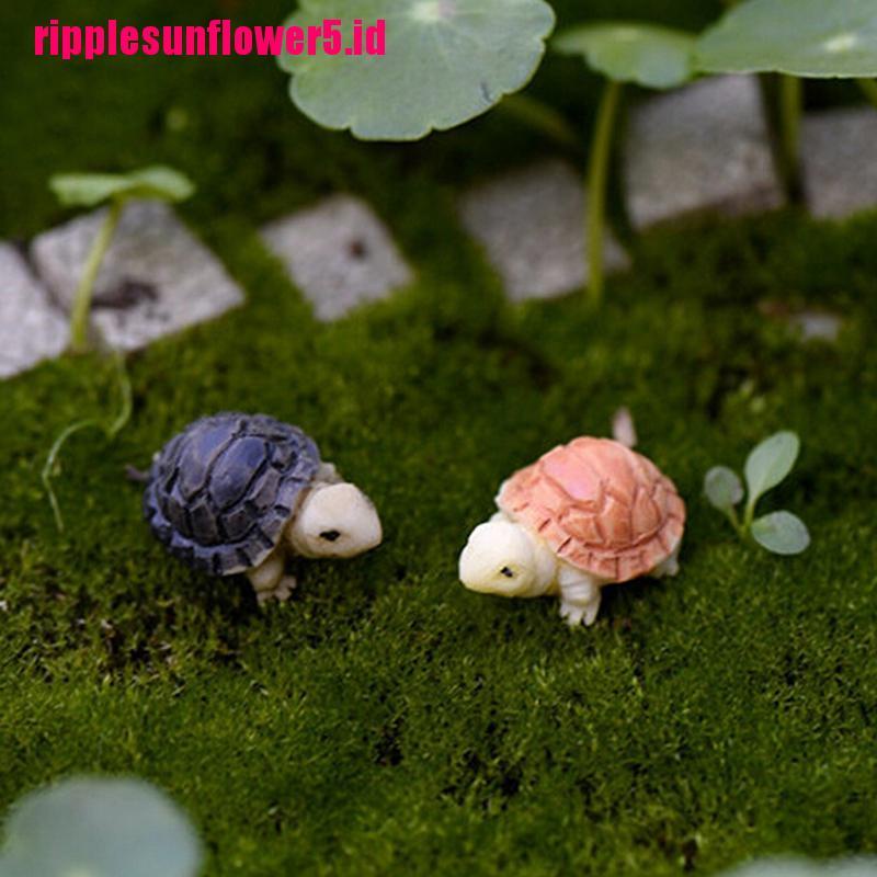 2pcs Miniatur Kura-Kura Untuk Dekorasi Rumah Boneka